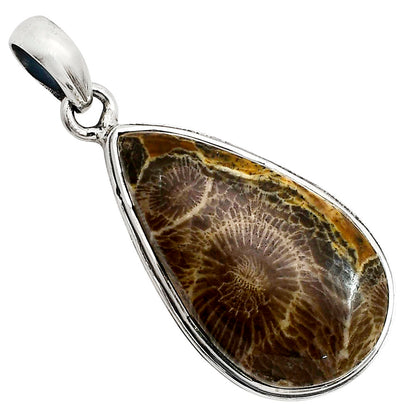 Flower Fossil Coral Pendant P-1124 SDP158633