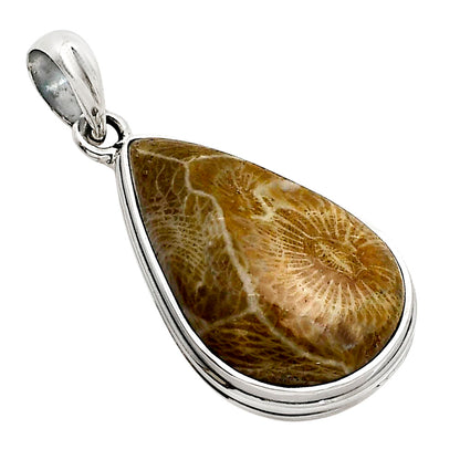 Flower Fossil Coral Pendant P-1124 SDP158636
