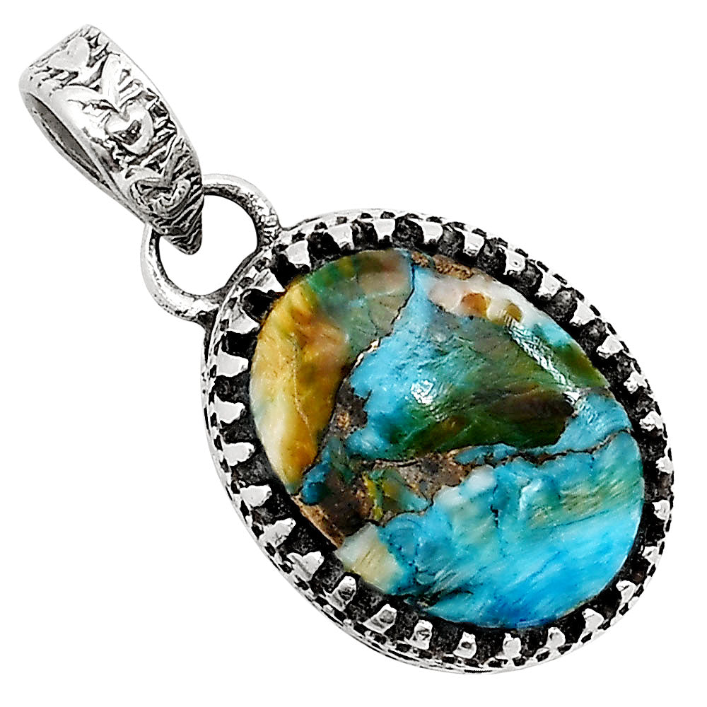 Spiny Oyster Turquoise Pendant P-1437 SDP158649