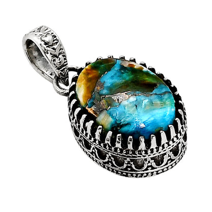 Spiny Oyster Turquoise Pendant P-1437 SDP158649