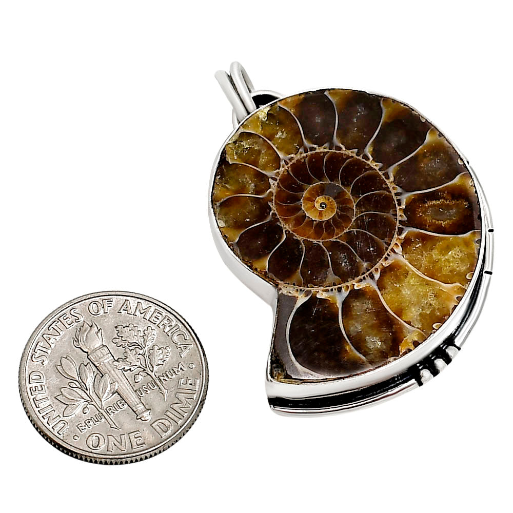 Fossil Ammonite Pendant P-1736 SDP158657