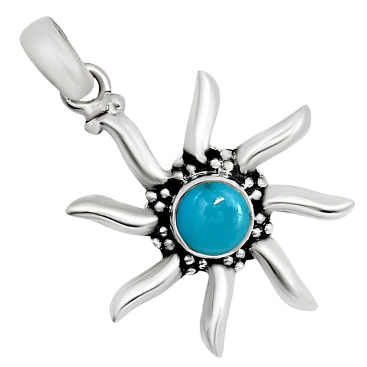 Sun - Sleeping Beauty Turquoise Pendant P-1263 SDP158678