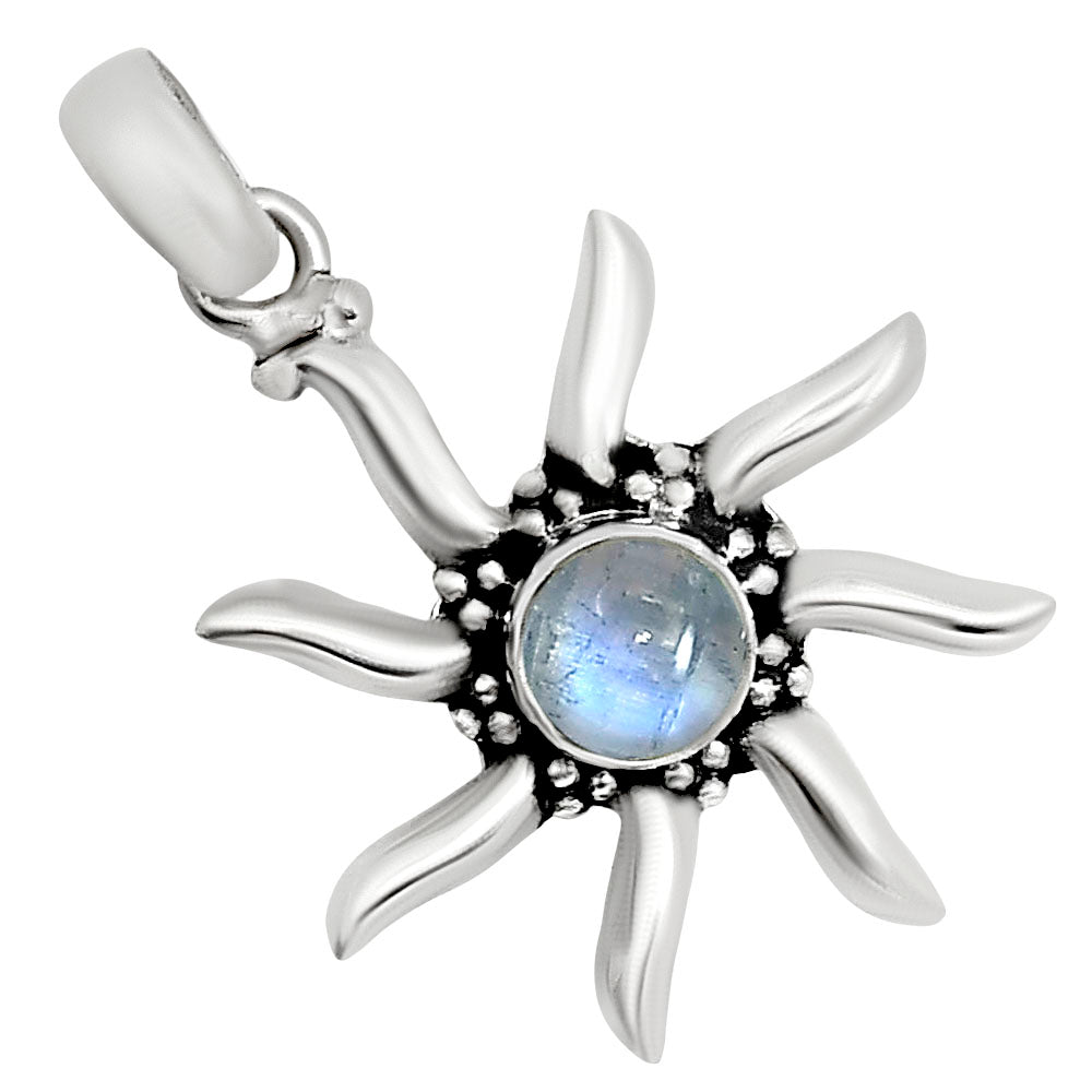 Sun - Rainbow Moonstone Pendant P-1263 SDP158706