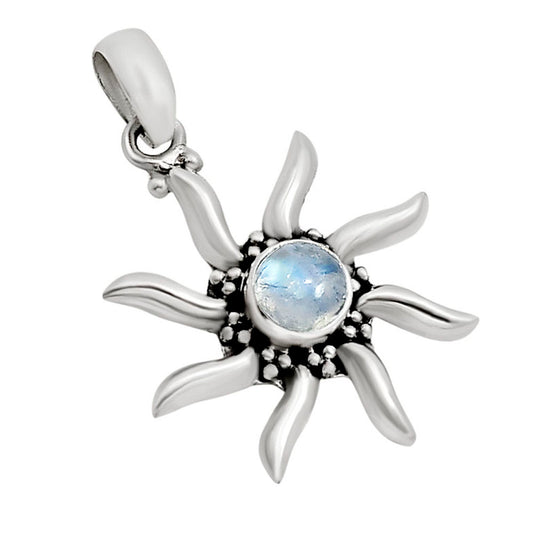 Sun - Rainbow Moonstone Pendant P-1263 SDP158707