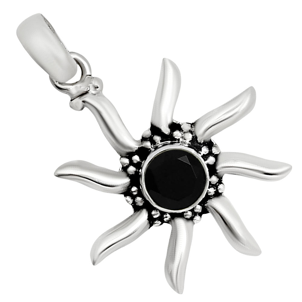 Sun - Black Onyx Pendant P-1263 SDP158713