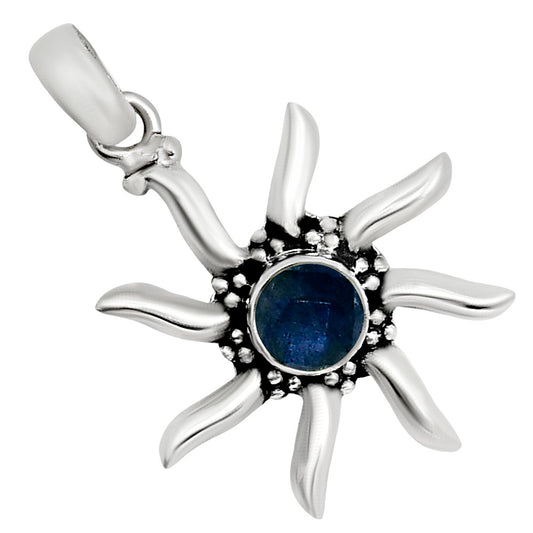 Sun - Blue Labradorite Checker Pendant P-1263 SDP158740