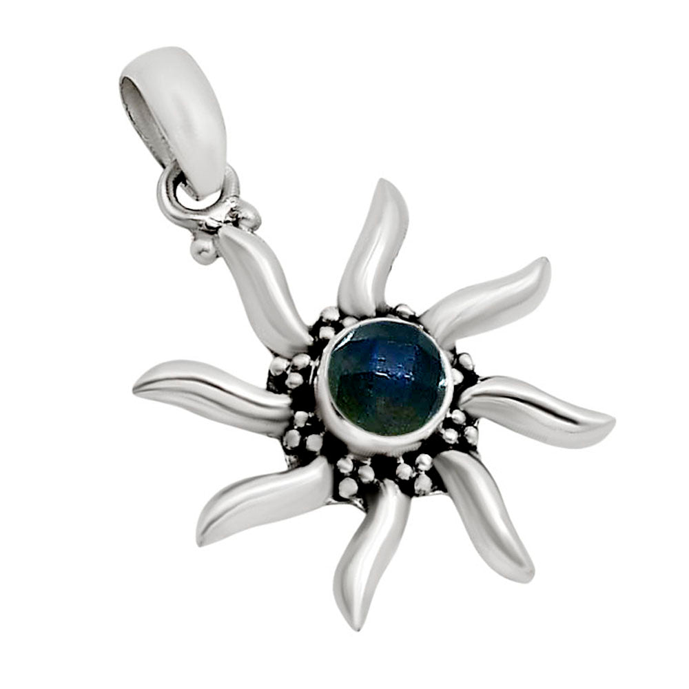Sun - Blue Labradorite Checker Pendant P-1263 SDP158740