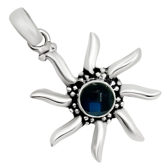 Sun - Blue Labradorite Checker Pendant P-1263 SDP158742