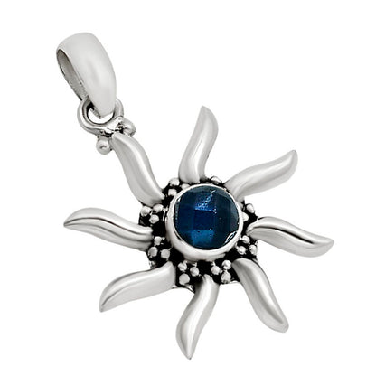 Sun - Blue Labradorite Checker Pendant P-1263 SDP158742