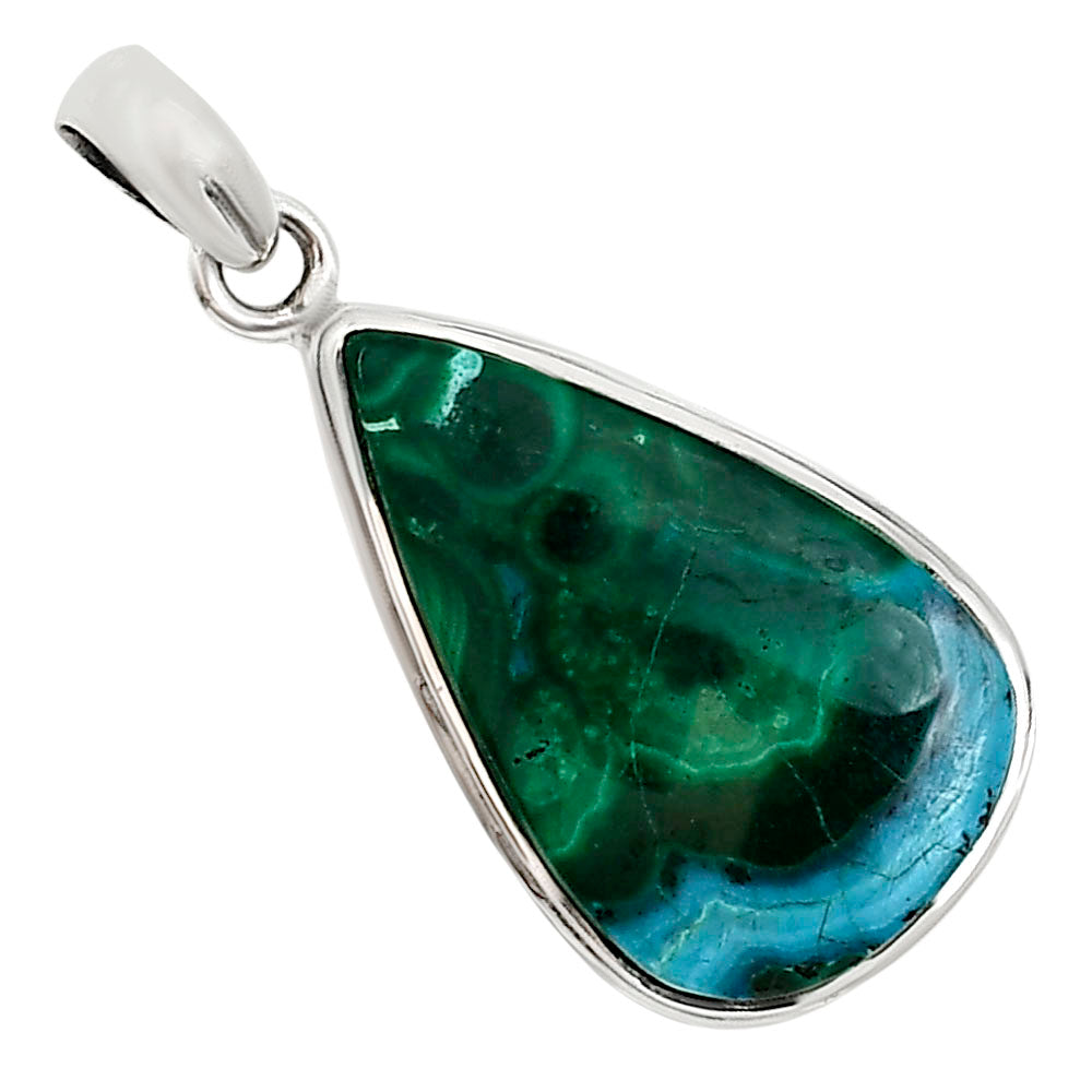 Azurite In Malachite Pendant P-1124 SDP158749