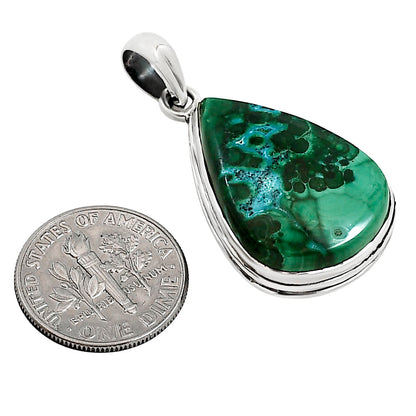 Azurite In Malachite Pendant P-1124 SDP158750