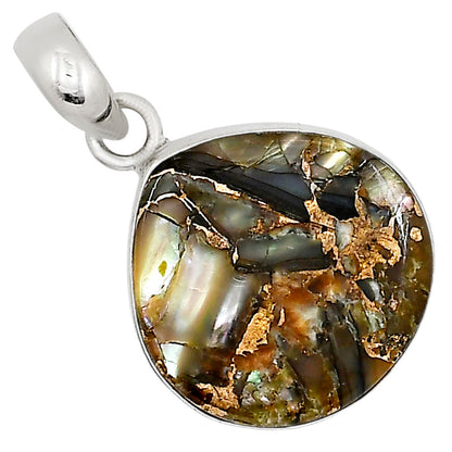 Copper Abalone Shell Pendant P-1001 SDP158813