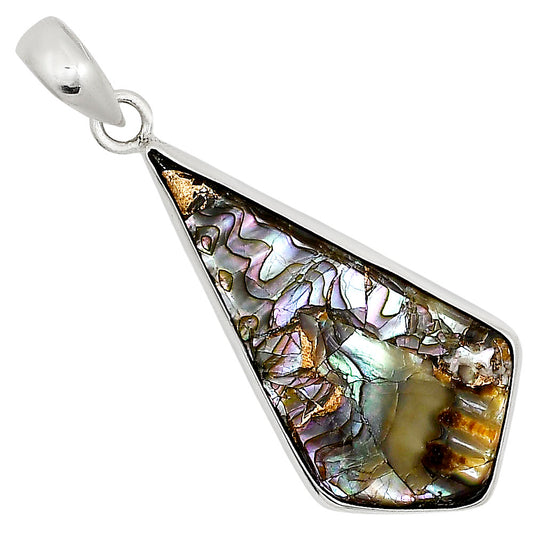 Copper Abalone Shell Pendant P-1001 SDP158814