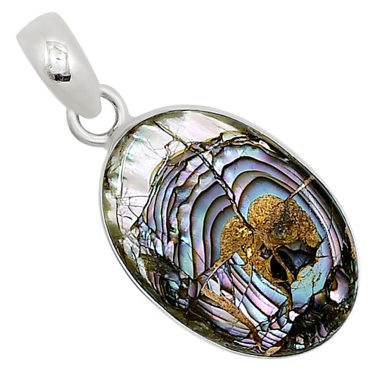 Copper Abalone Shell Pendant P-1001 SDP158815