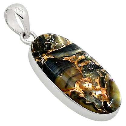 Copper Abalone Shell Pendant P-1001 SDP158818