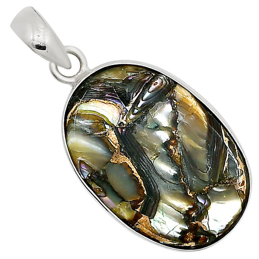 Copper Abalone Shell Pendant P-1001 SDP158819