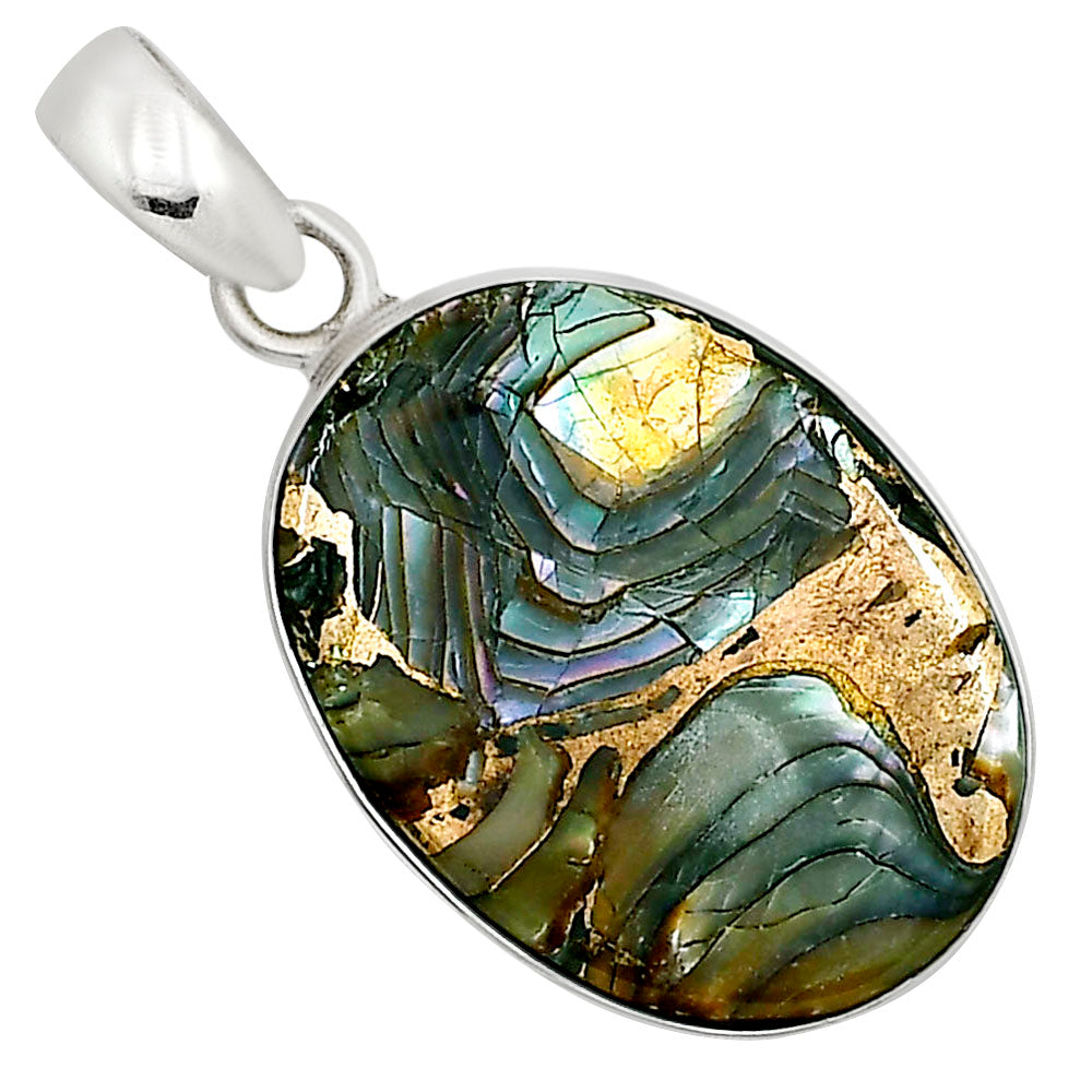 Copper Abalone Shell Pendant P-1001 SDP158821