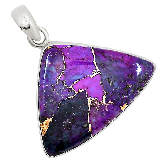 Kingman Purple Dahlia Turquoise Pendant P-1001 SDP158822