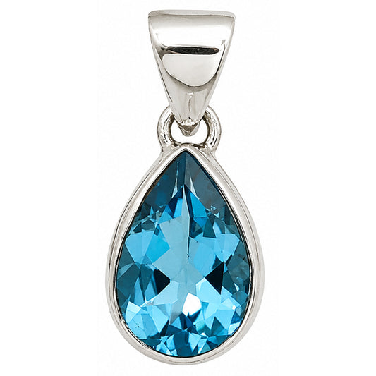 Swiss Blue Topaz Pendant P-1124 SDP158860