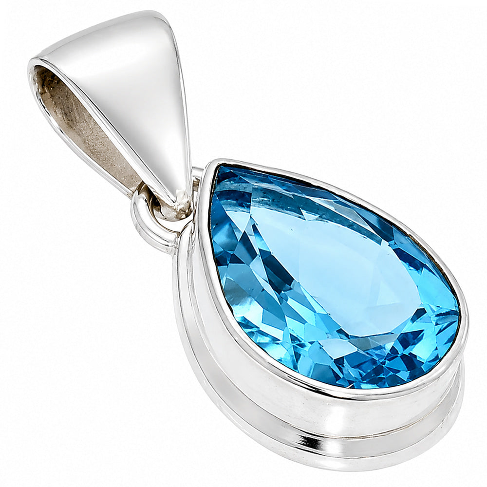 Swiss Blue Topaz Pendant P-1124 SDP158860