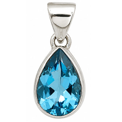 Swiss Blue Topaz Pendant P-1124 SDP158861