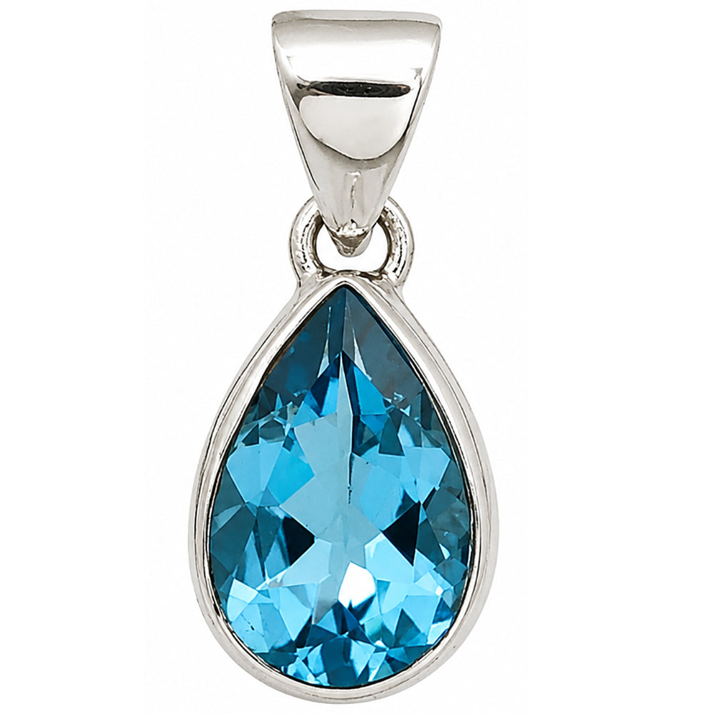 Swiss Blue Topaz Pendant P-1124 SDP158862