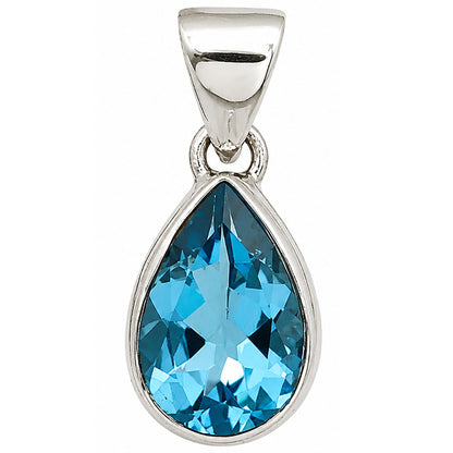 Swiss Blue Topaz Pendant P-1124 SDP158863