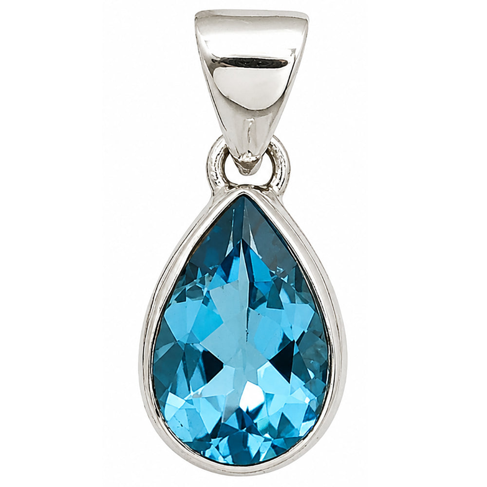 Swiss Blue Topaz Pendant P-1124 SDP158864