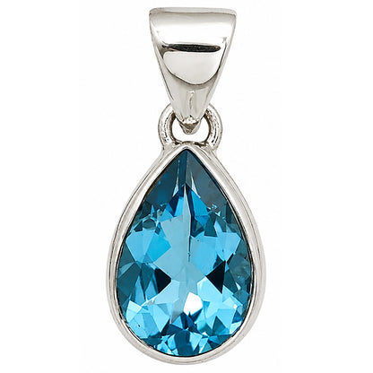 Swiss Blue Topaz Pendant P-1124 SDP158864
