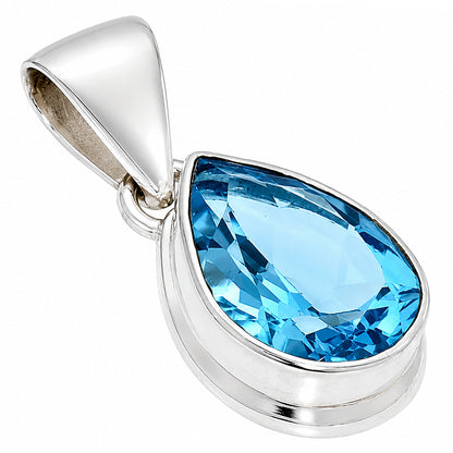 Swiss Blue Topaz Pendant P-1124 SDP158864