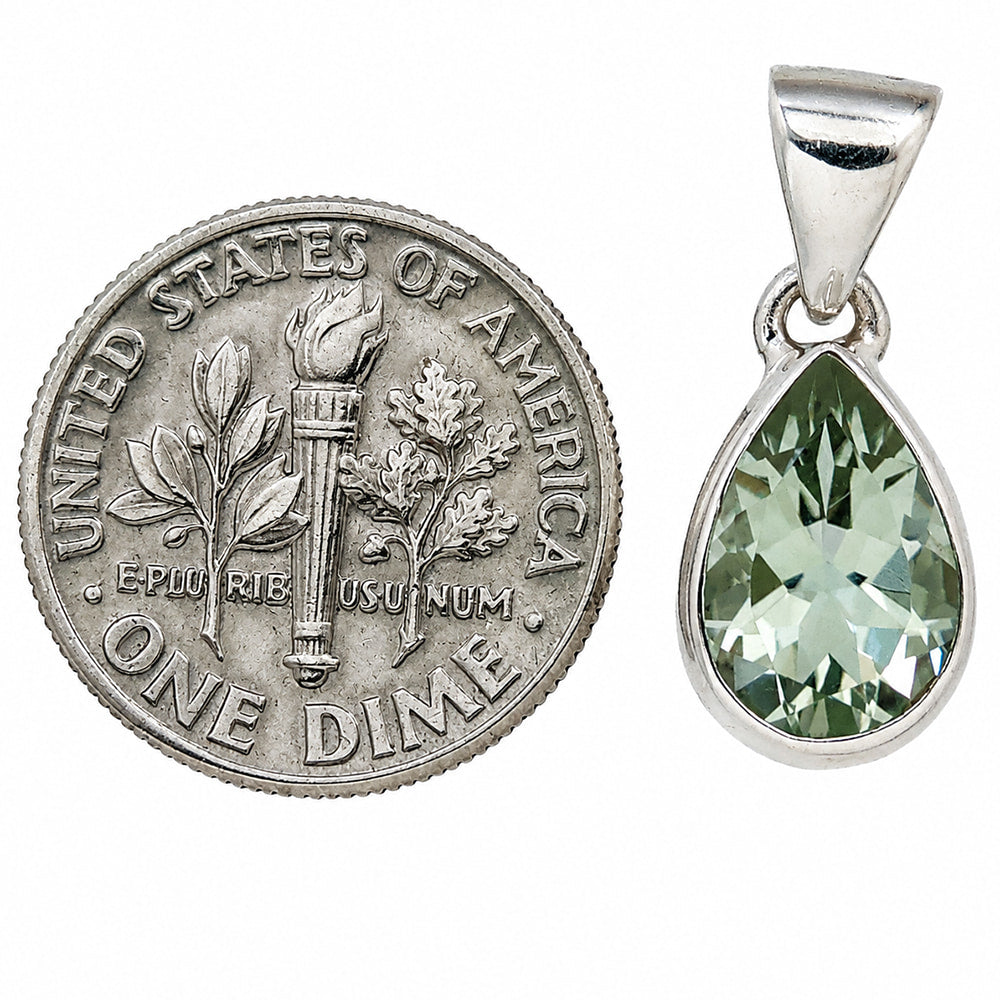 Prasiolite (Green Amethyst) Pendant P-1124 SDP158883