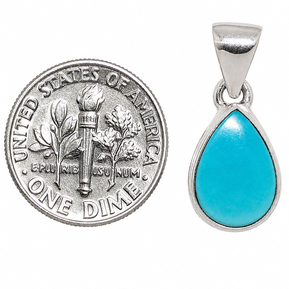 Sleeping Beauty Turquoise Pendant P-1124 SDP158901