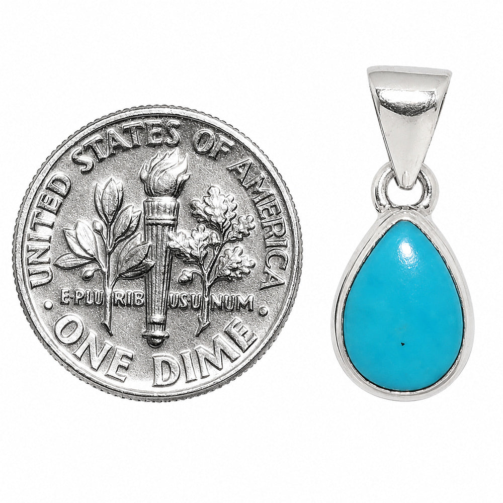 Sleeping Beauty Turquoise Pendant P-1124 SDP158908