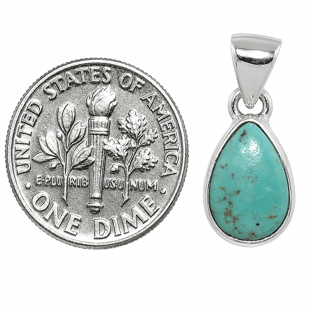 Lucky Charm Tibetan Turquoise Pendant P-1124 SDP158909