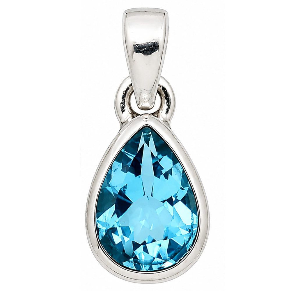 Swiss Blue Topaz Pendant P-1002 SDP158949