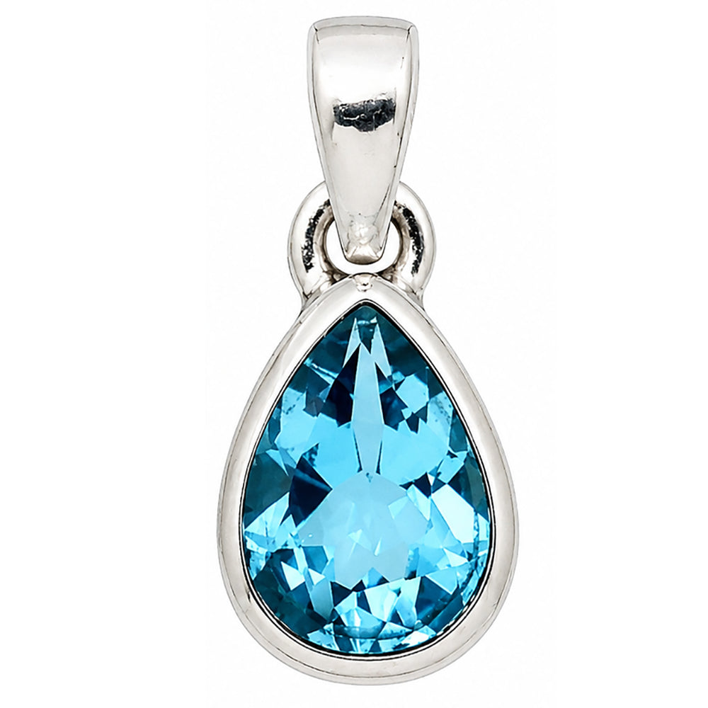 Swiss Blue Topaz Pendant P-1002 SDP158950