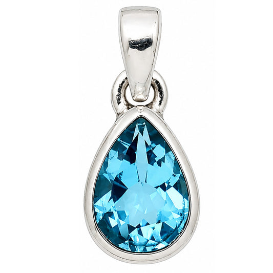Swiss Blue Topaz Pendant P-1002 SDP158950