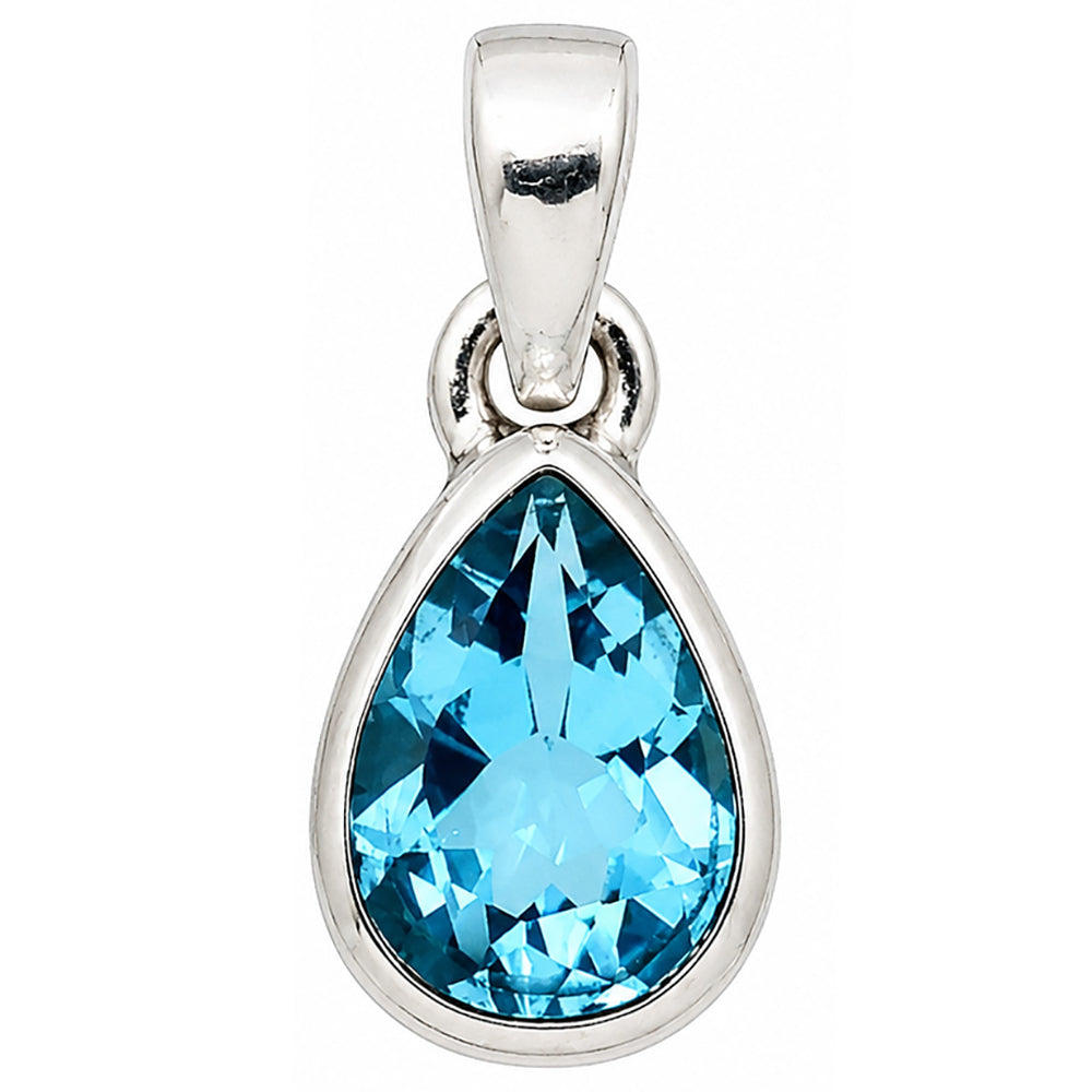 Swiss Blue Topaz Pendant P-1002 SDP158951