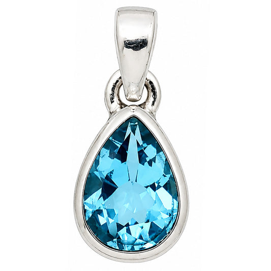 Swiss Blue Topaz Pendant P-1002 SDP158952