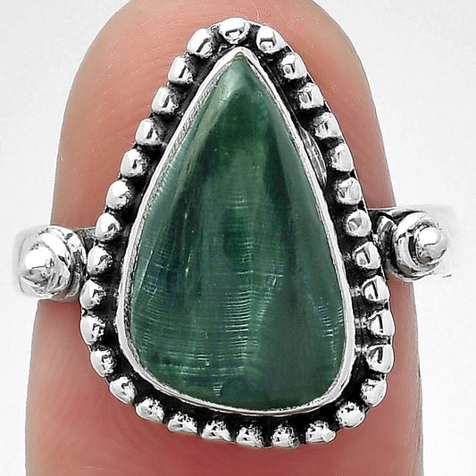 Natural Russian Seraphinite Ring size-7 R-1071 SDR150720