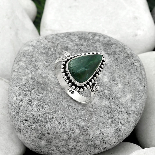 Natural Russian Seraphinite Ring size-7 R-1071 SDR150720