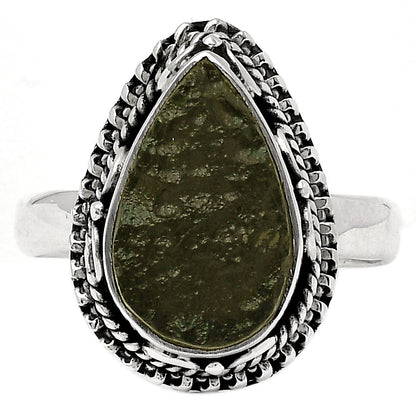 Natural Tektite Rough - Greek Ring size-7.5 R-1279 SDR151073