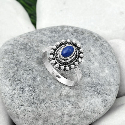 Natural Lapis - Afghanistan Ring size-7.5 R-1124 SDR151198