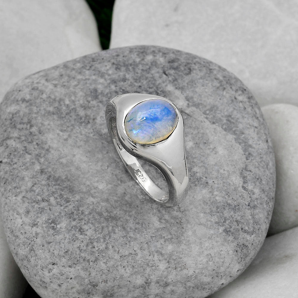 Natural Ethiopian Opal Ring size-7.5 R-1115 SDR151497