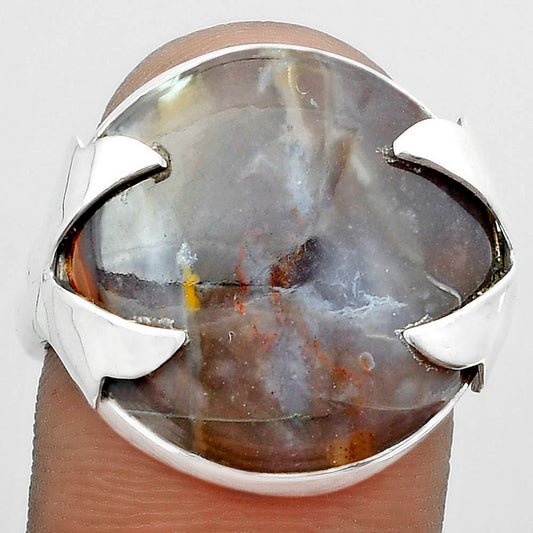 Natural Purple Cow Jasper Ring size-8.5 R-1354 SDR151621