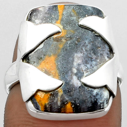 Natural Indian Blanket Jasper Ring size-6.5 R-1354 SDR151665