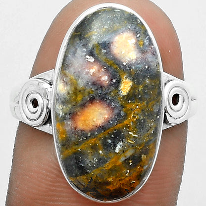 Natural Indian Blanket Jasper Ring size-8.5 R-1315 SDR151808