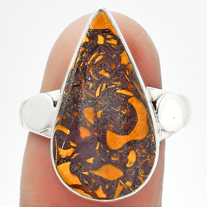 Coquina Fossil Jasper - India Ring size-8.5 R-1715 SDR152030