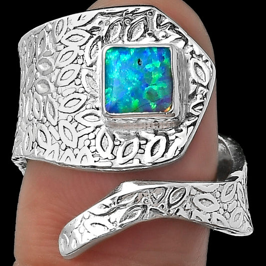 Adjustable - Fire Opal Ring size-7.5 R-1374 SDR152364
