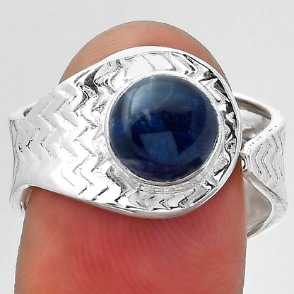 Adjustable - Natural Sodalite Ring size-7.5 R-1381 SDR152432